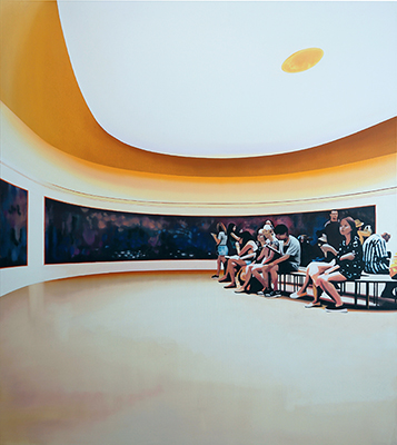 Muzeum CXL 2019, olej na płótnie, 125 x 110 cm